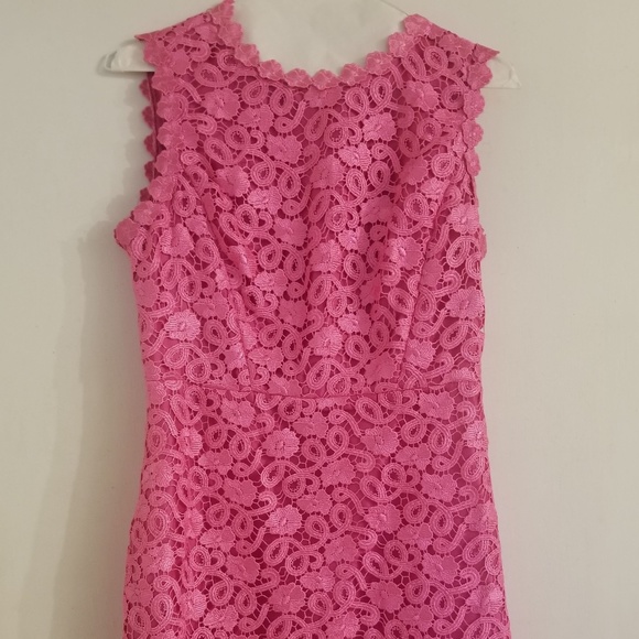 kate spade pink lace dress